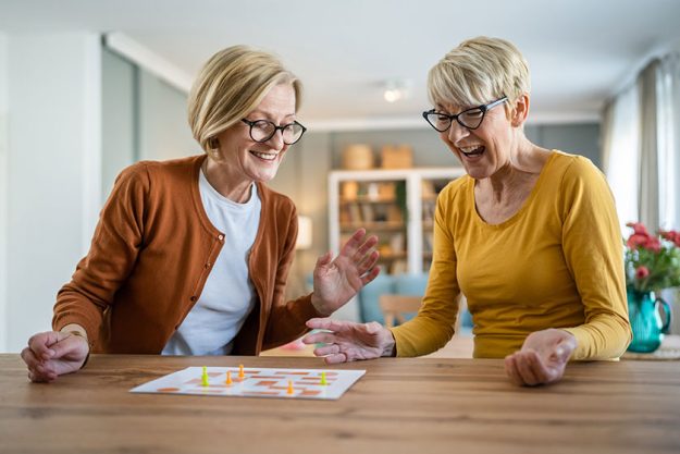 Two senior women female woman friends
